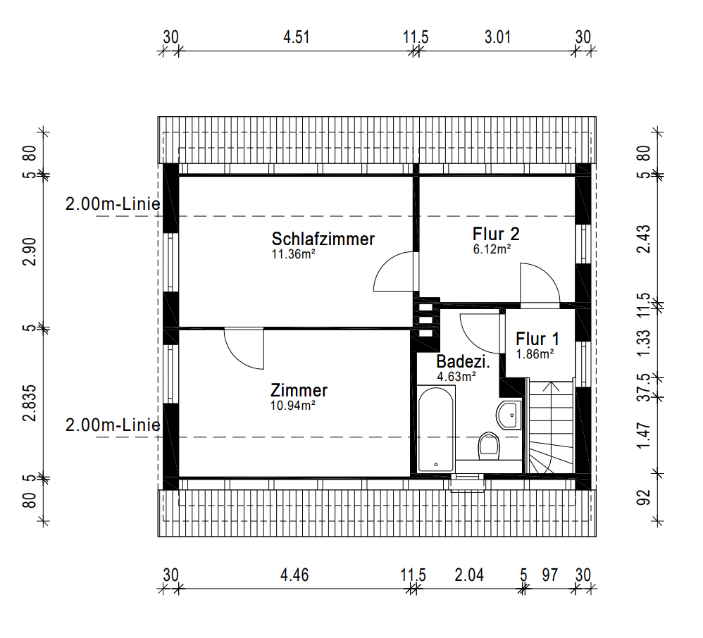 Grundriss Dachgeschoss