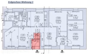 Grundriss EG Wohnung 1